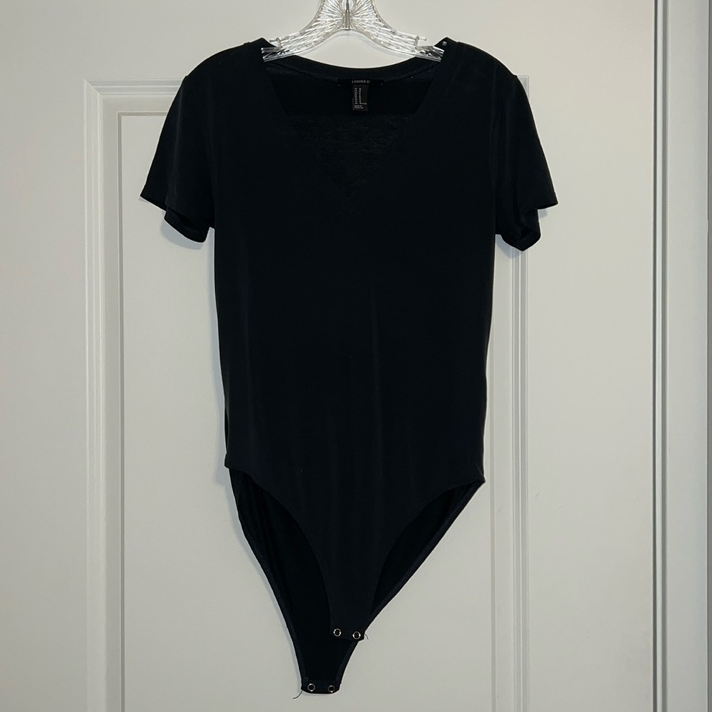 Dark Gray Forever 21 Bodysuit - Medium